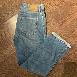 Aritzia denim forum Arlo high rise straight leg jeans